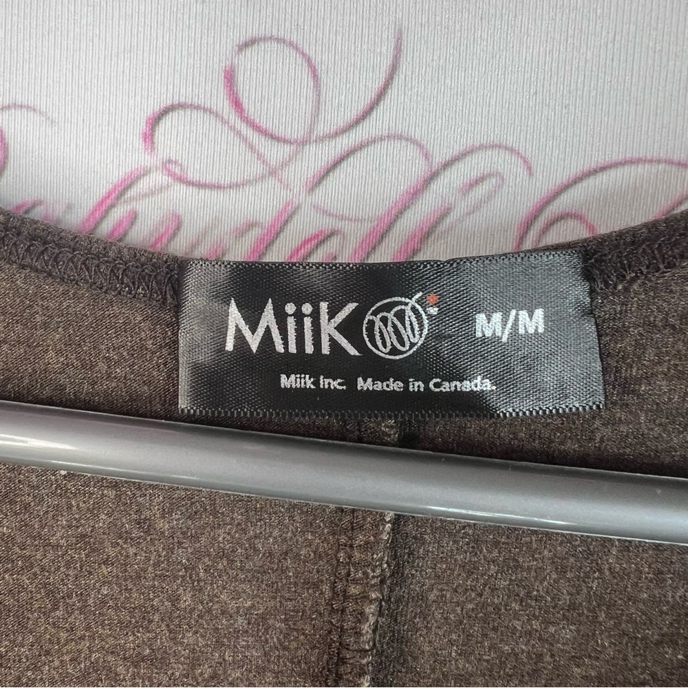 Miik dress stretchy flowy Everyday Elastic-Waist Midi Dress in Brown soft - Picture 6 of 8